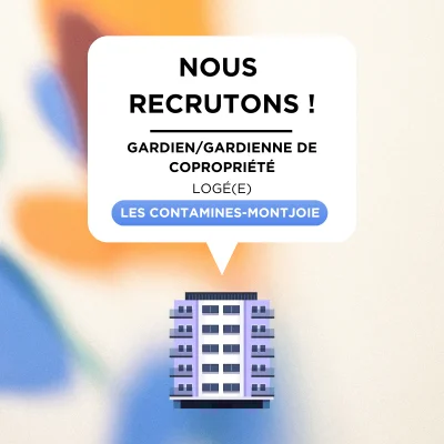 Gardien de copropriété logé (H/F) aux Contamines-Montjoie – CDI
