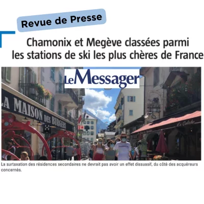 Chamonix et Megève classées parmi les stations de ski les plus chères de France